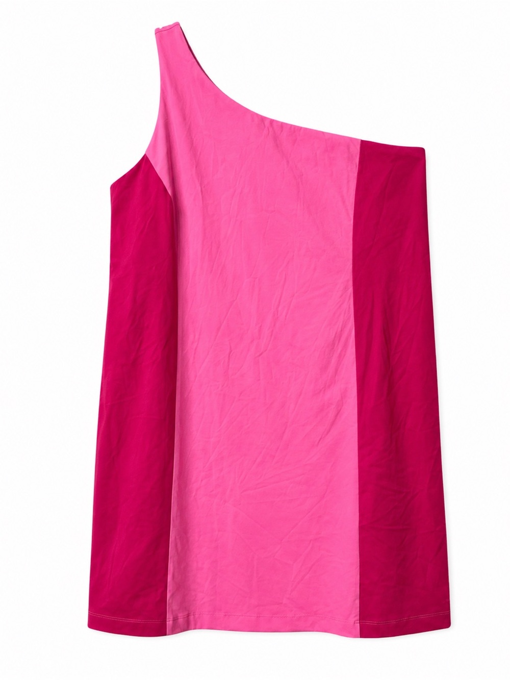 Outdoor Voices One Shoulder Dress Women’s Large Pink Colorblock Bodycon Active